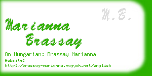 marianna brassay business card